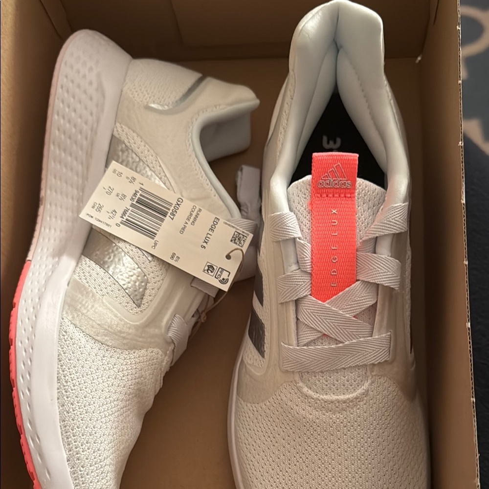 Adidas Edge Lux 5 Running Shoes - White and Black